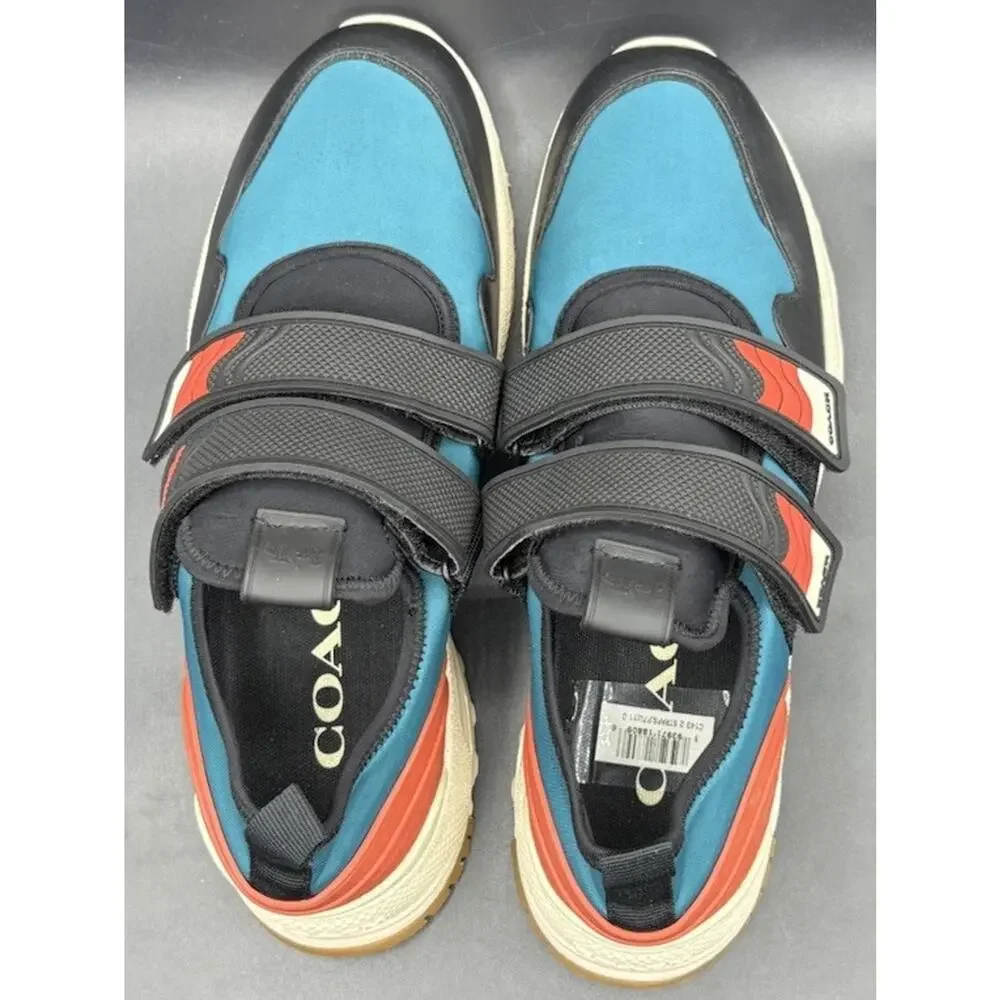 $285 New Coach Men’s Low Top Sneaker Signature Canvas 11D Limited Edition